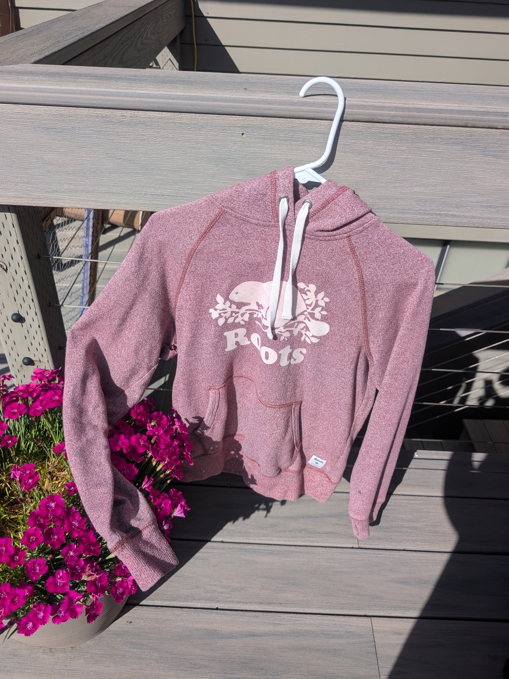 Roots Girls' Dusty Rose Hoodie Sweatshirt